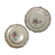 Paire d'assiettes en faïence Cachet fabriquant