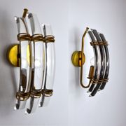 Pair of Venini wall lamps, Italy, 1970