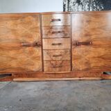 Art deco walnut sideboard