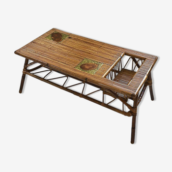 Rattan coffee table