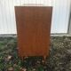 Old chest of drawers 4 drawers wood feet compass 70s vintage scandinavian
