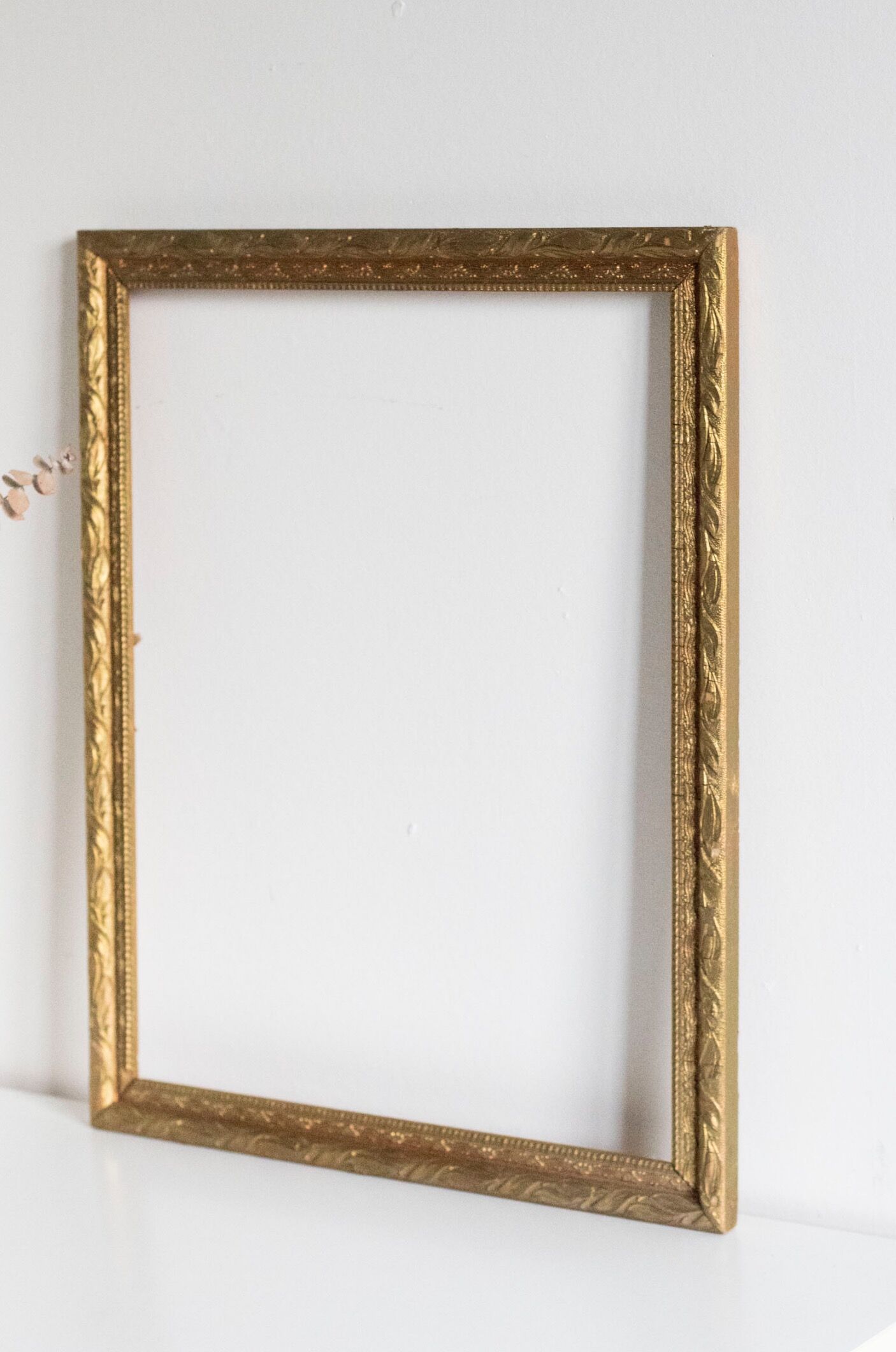 Old golden frame