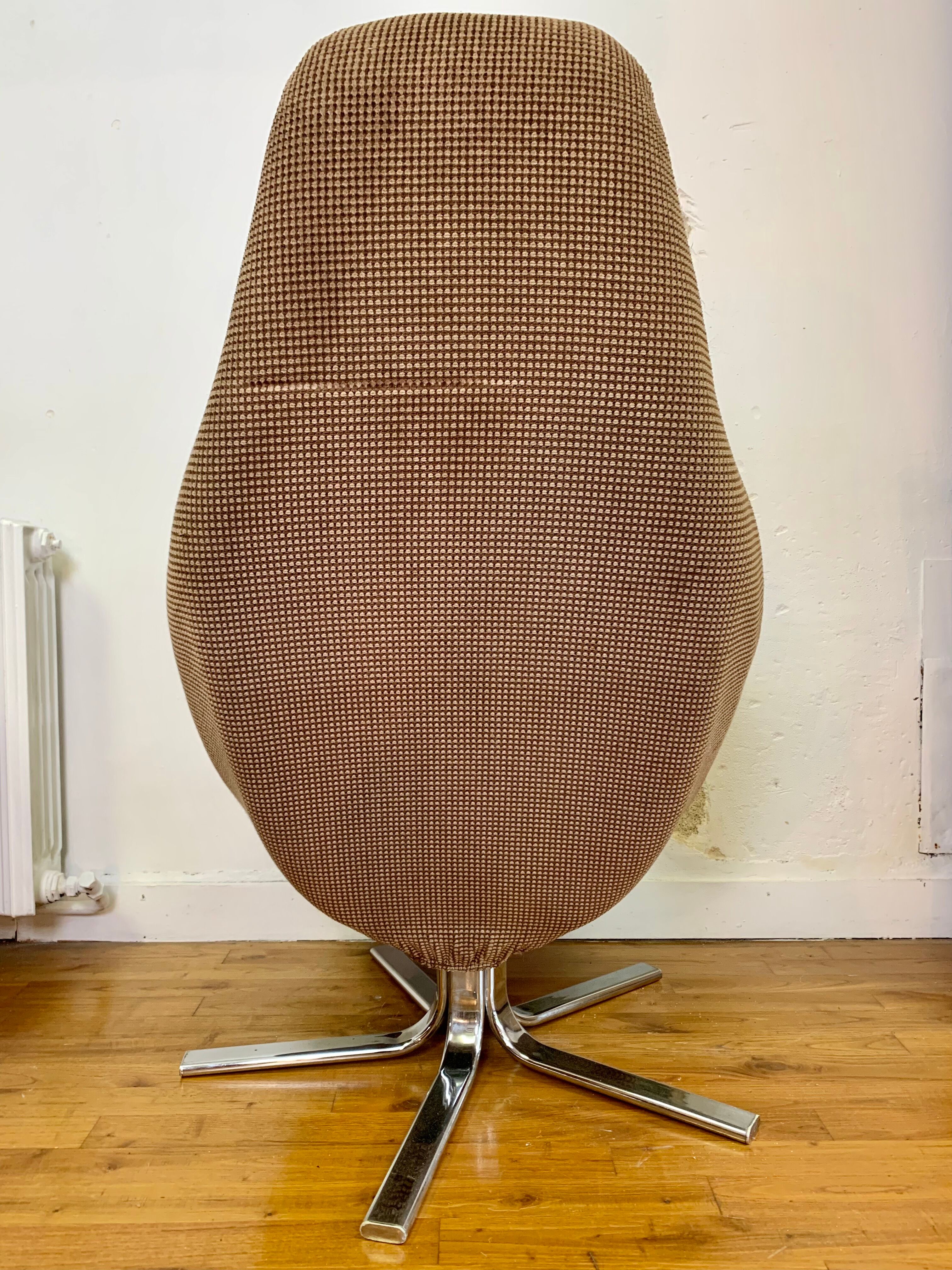 Velvet bucket chair - Mod'plastia