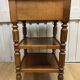 small walnut side table