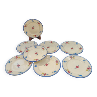 8 Mary Lou / Digoin dessert plates