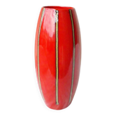 Vase rouge en céramique