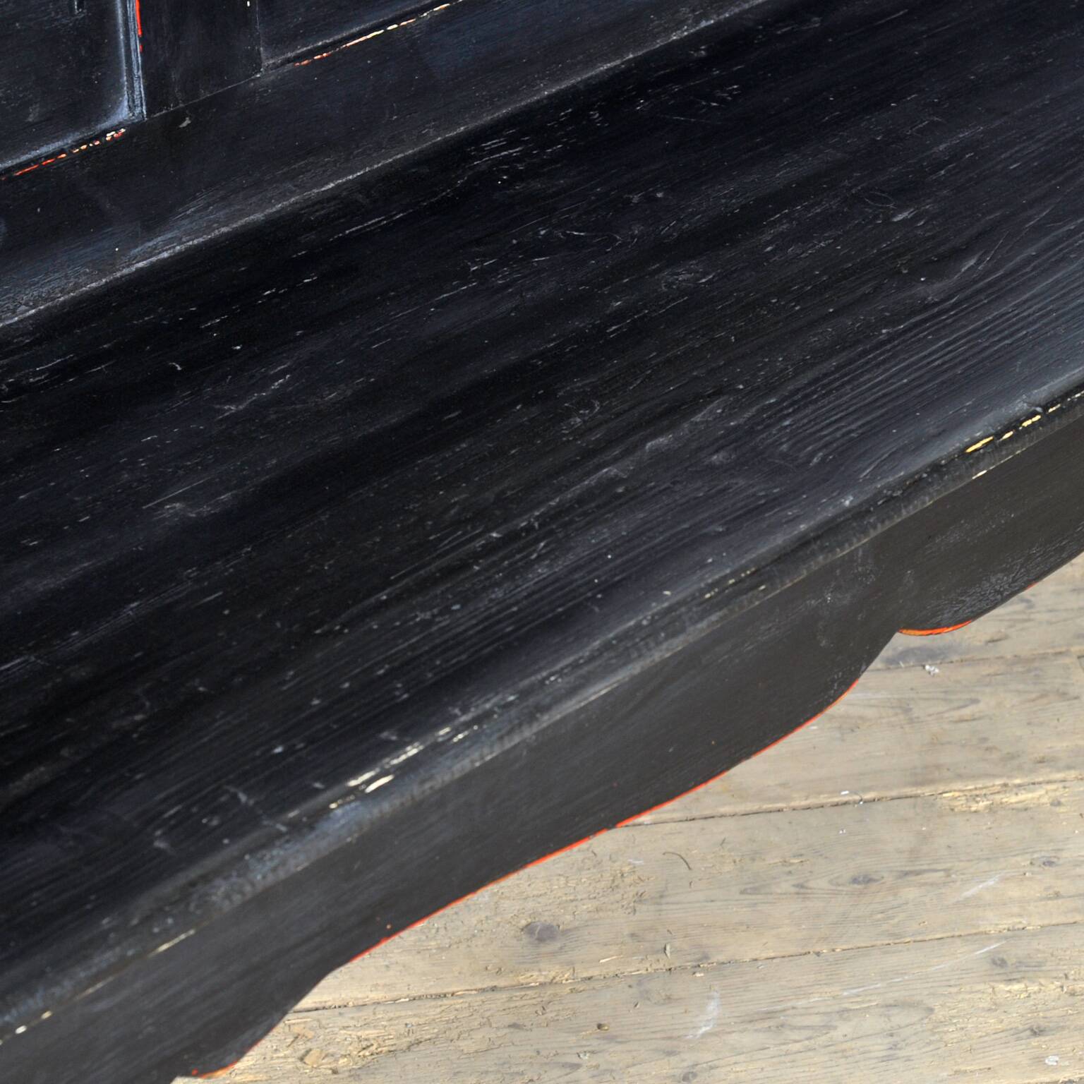 Antique pine bench, 1900s