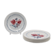 6 dessert plates Digoin Sarreguemines décor Cannes diameter 20.3 cm