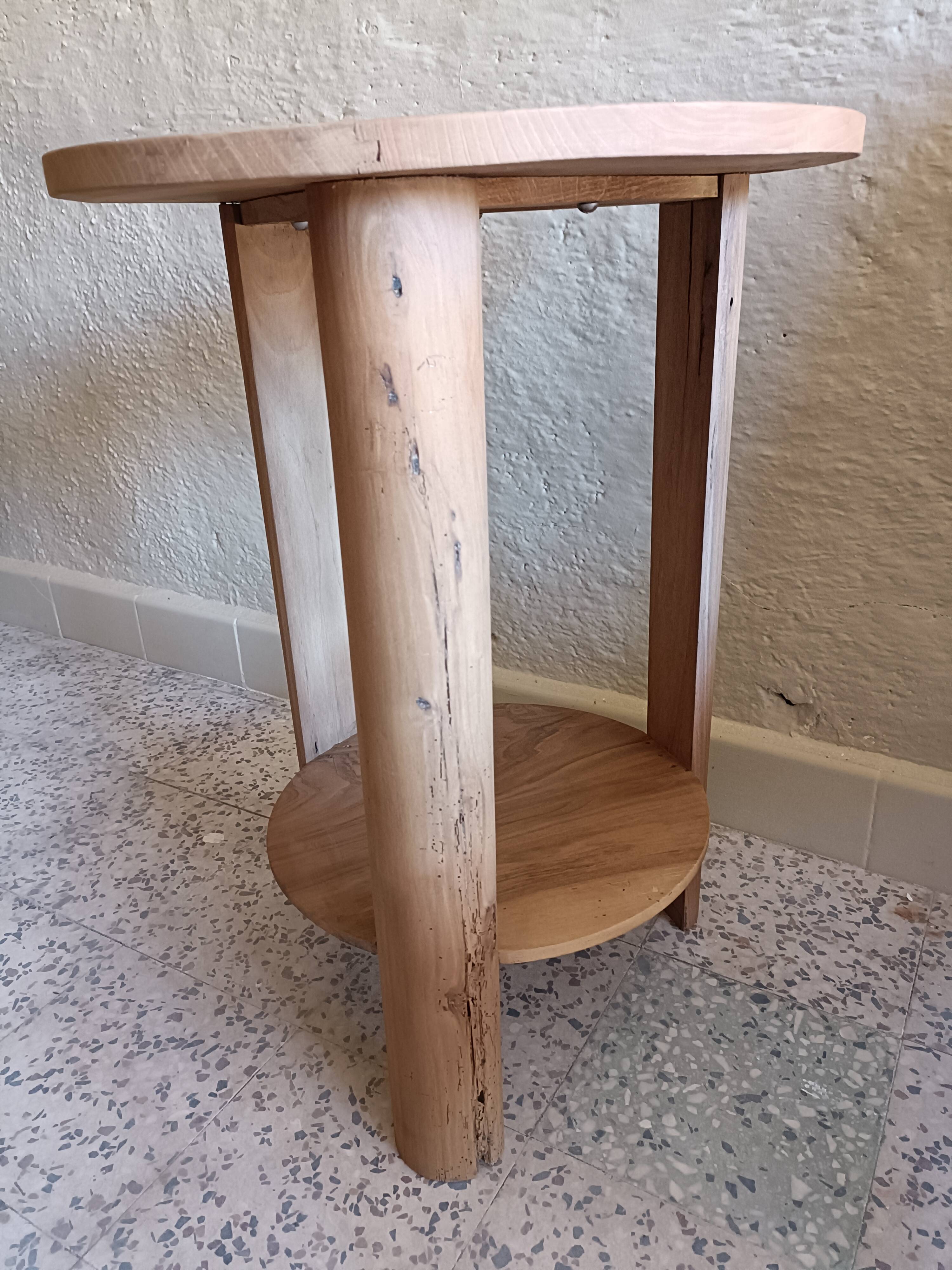 Round side table