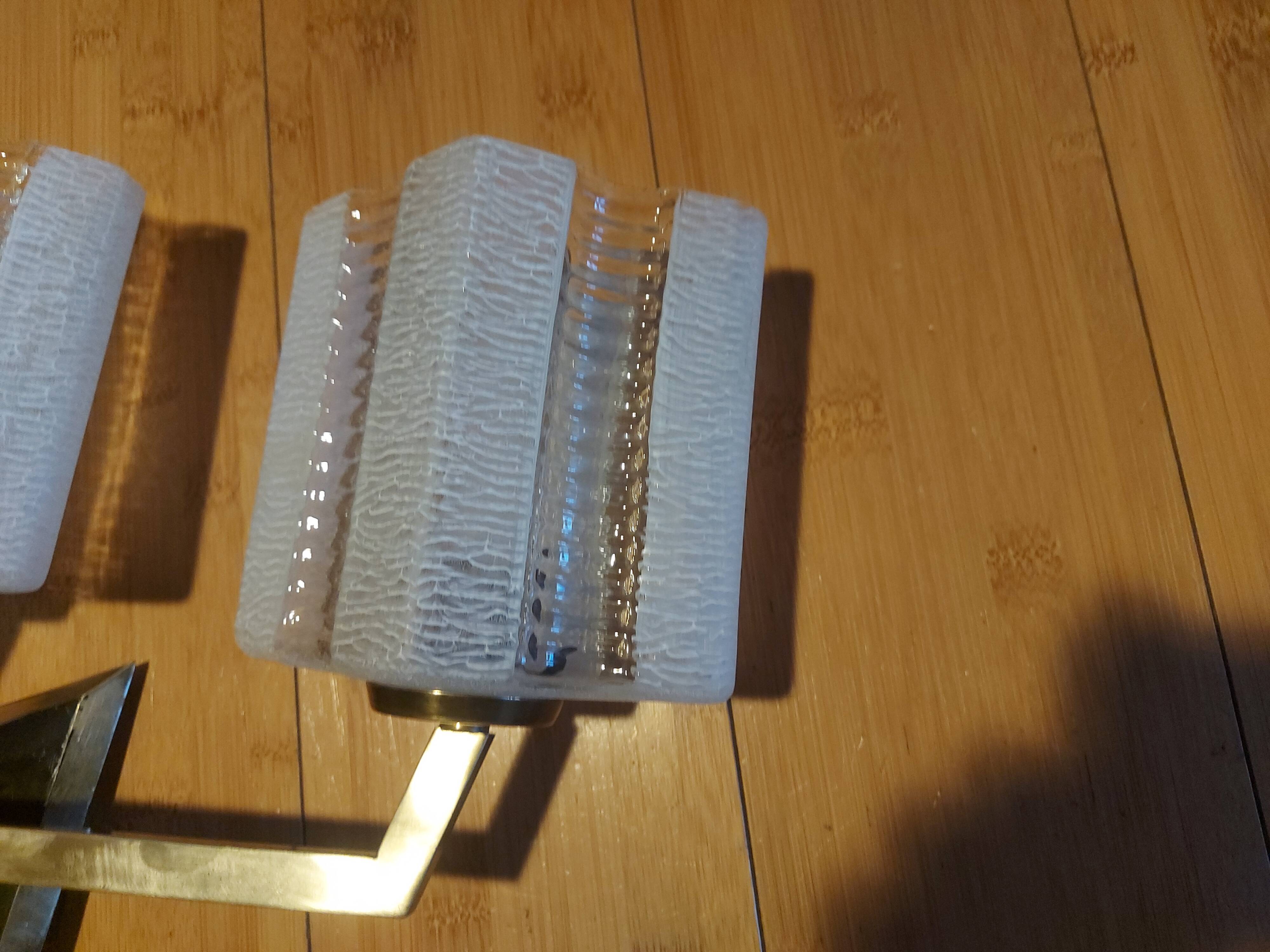 Glass wall lamp 50'S Lunel