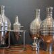 Carafe Art Déco en argent massif Calegaro italien