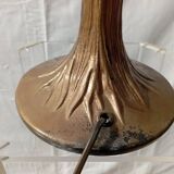 Gold metal and mother-of-pearl lamp from the 70s