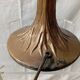Gold metal and mother-of-pearl lamp from the 70s