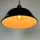 Industrial dark blue enamel pendant lamp from emax, 1960s