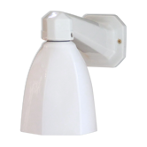 Wall lamp gooseneck porcelain tulip opaline white luminaire old vintage decoration