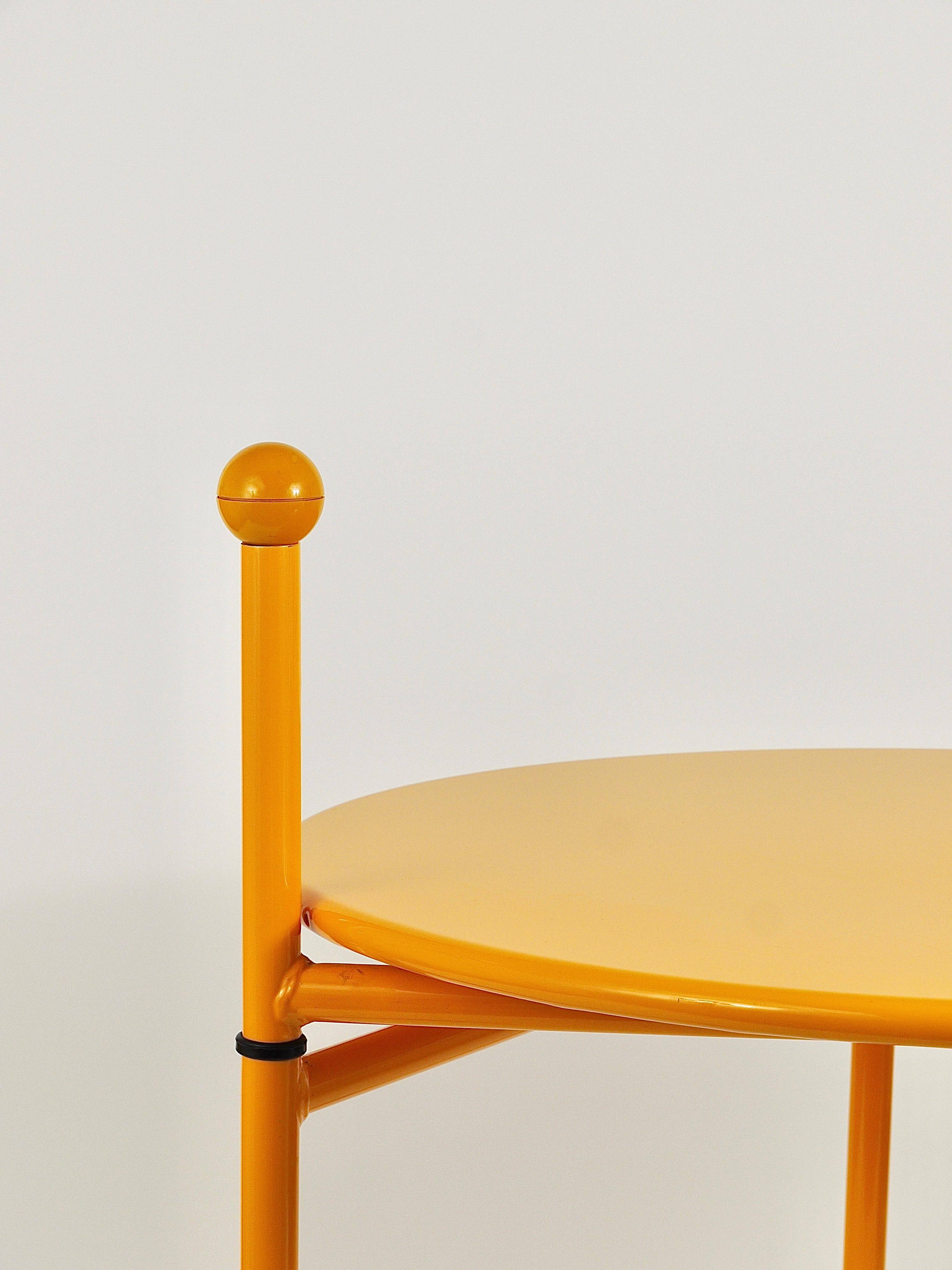 Post-modern side or coffee table by Tord Bjorklund, Memphis style, Sweden, 1980s.