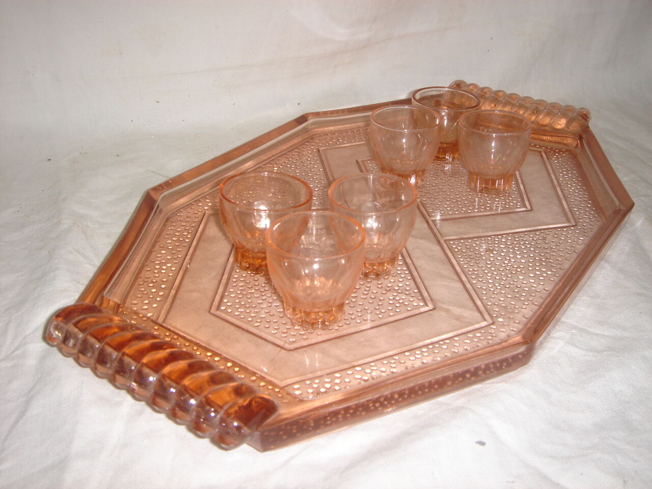 6 glasses to digestive, liqueur of 1950/60