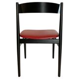 Italian Modern Dining Chairs Set of Six, Gianfranco Frattini for Cassina, Italy 1960 's