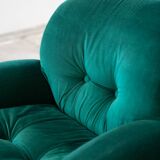 Living room, 2 armchairs and 3-seater sofa, OKAY model, Adriano Piazzesi, 1970