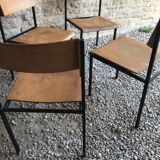 Set of 4 vintage chairs Hiller 1980's