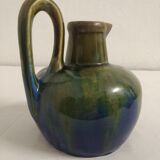 Flamed ceramic pitcher