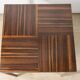 Vintage side table in rosewood & bronze – 1960s