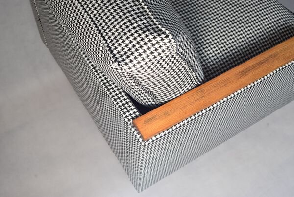 Fauteuil vintage original modèle ZWP-8 Cube, entièrement restauré, années 1970