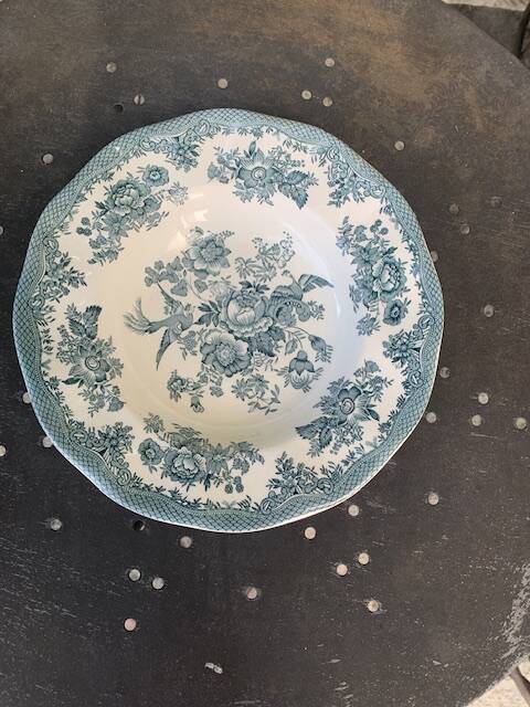 4 deep plates Enoch Wedgwood Asiatic Pheasants antique