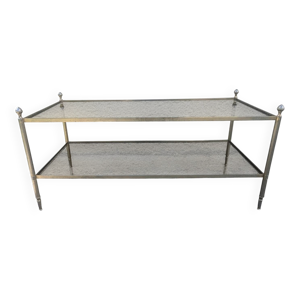 Table basse vintage métal - plateaux