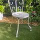 Chaises en fer forgé 1950