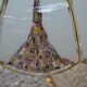 Suspension/lustre verre et laiton des années 80