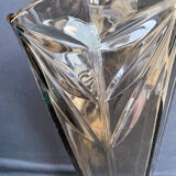 Art Deco smoked glass vase