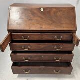 English style mahogany and veneer 19th century slope desk