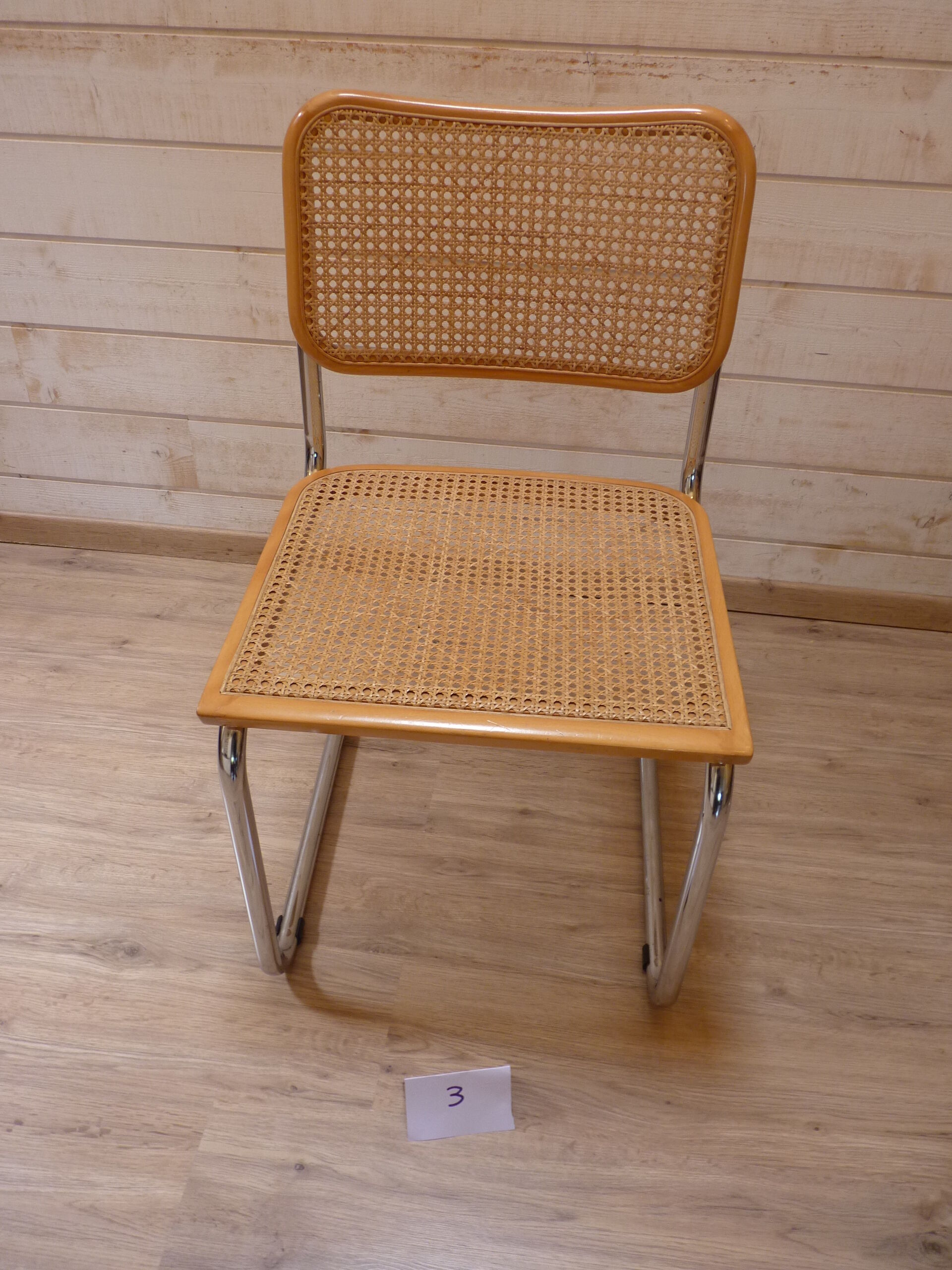 Eight chairs "Cesca B32" by Marcel Breuer