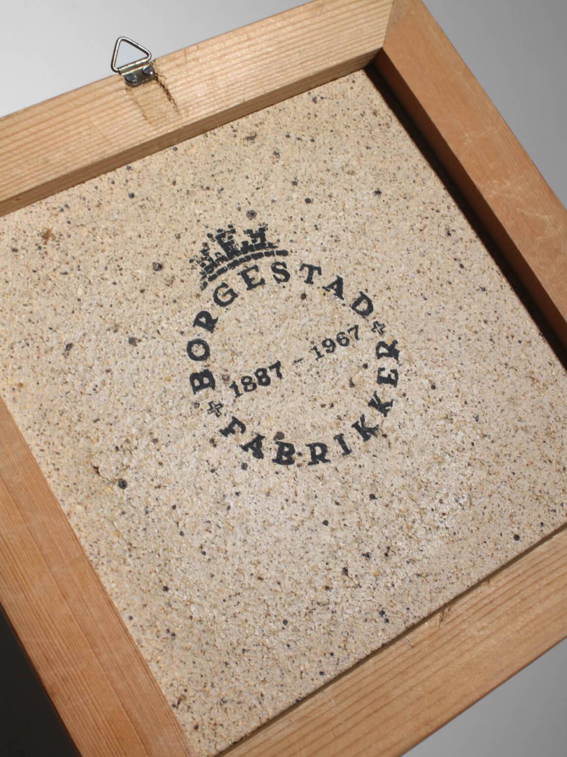 Konrad Galaaen Mid-Century Ceramic Tile, For Borgestad Fabrikker, Norway
