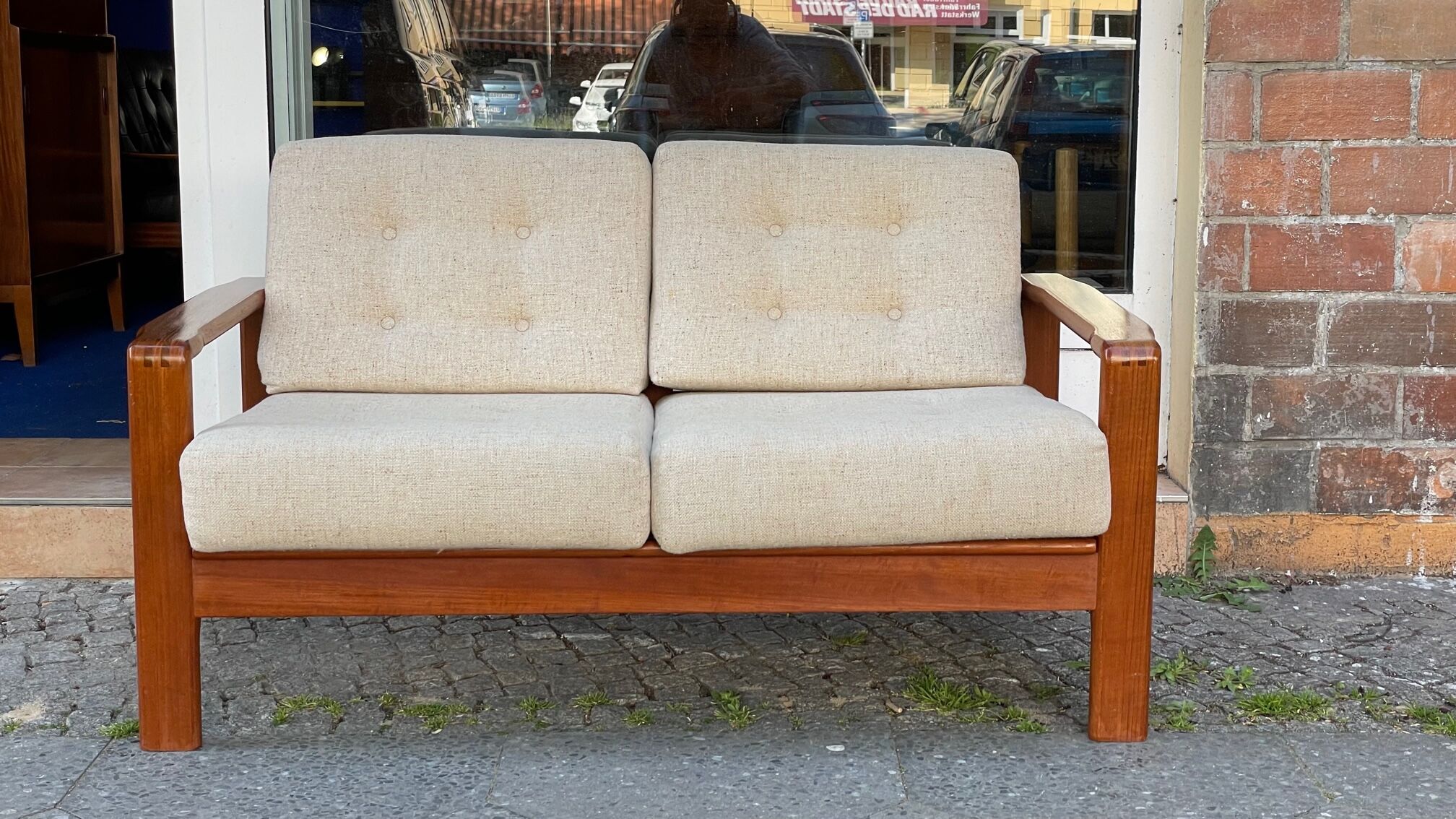 Scandinavian teak sofa from the 60s 70s vintage Danish design
