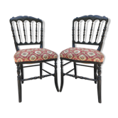 Paire chaises Napoleon lll