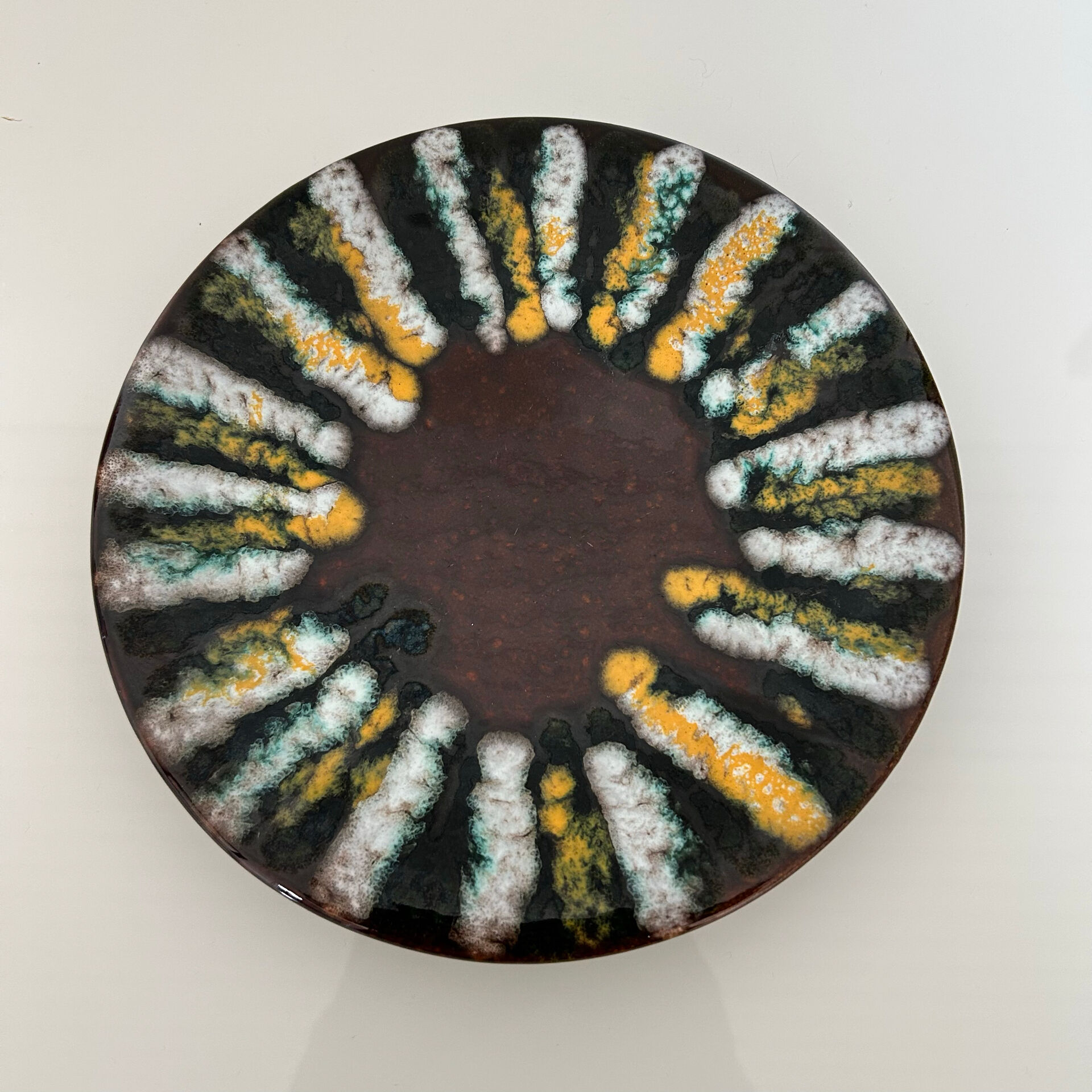 Small flaming decorative dish