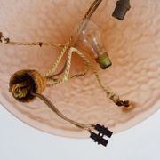 Suspension pink cacker Verdun Art Deco