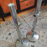 Vitrotub chrome metal shelf on legs