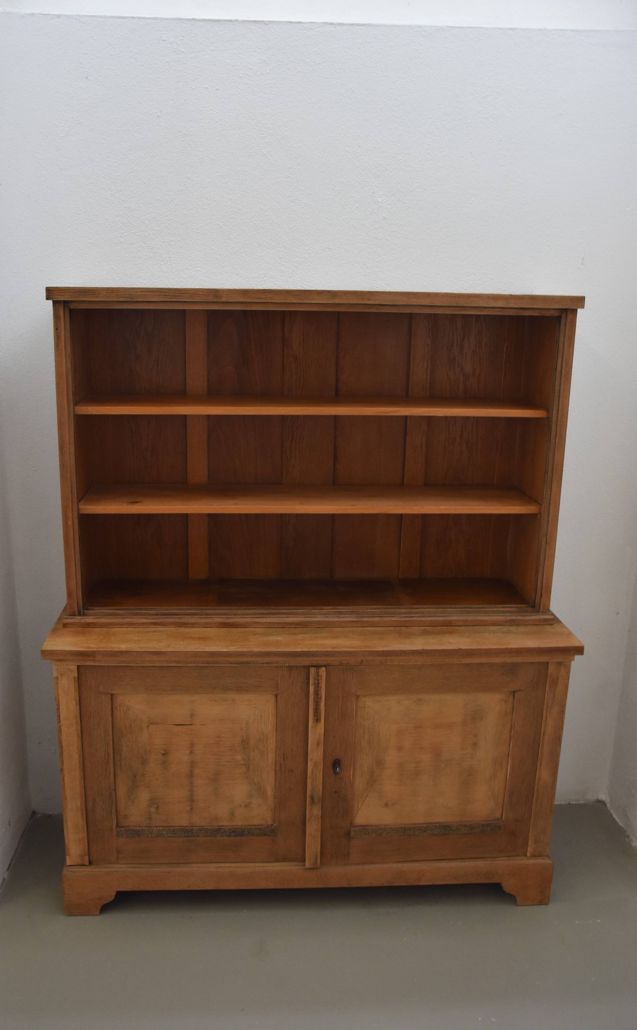 Vintage Oak Cabinet Showcase
