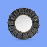 Stoneware mirror by André Bodin - 1981