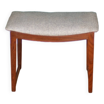 Tabouret danois du milieu du siècle, coiffeuse, tabouret de pied