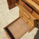 Children's desk zazou 1940 oak and elm with glass slab