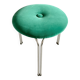 3-legged "Tacke" stool with velvet seat - from the 60s