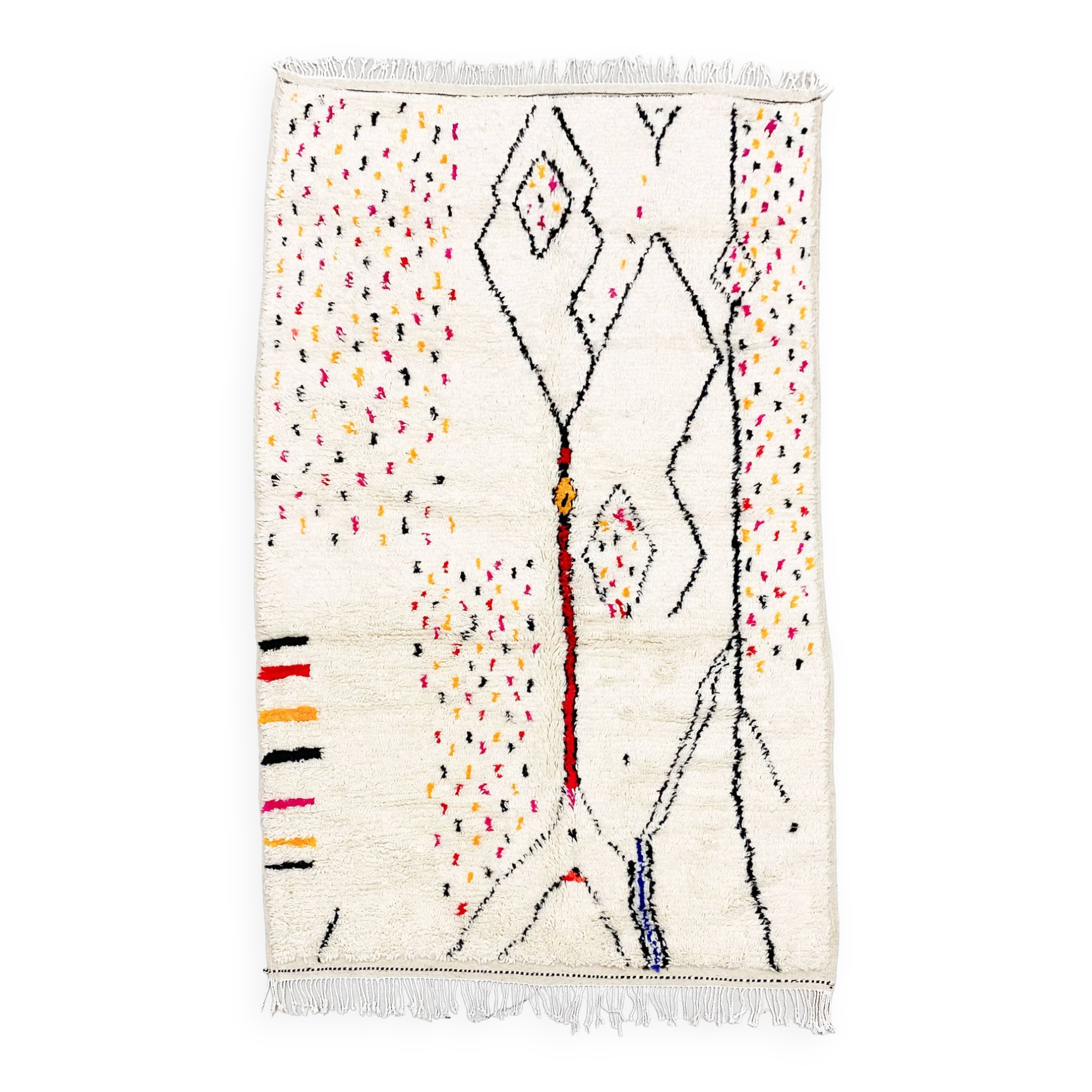 Colorful Moroccan Berber carpet Azilal 2.50x1.41m