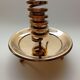Golden brass candlestick from the 70's