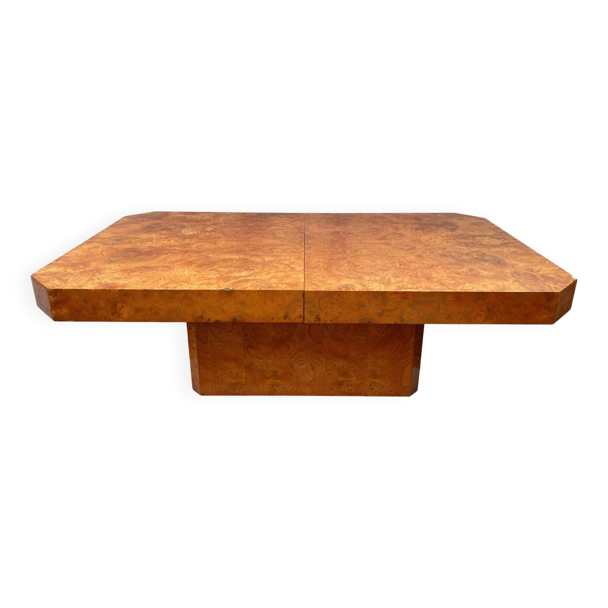 Elm burl coffee table/bar