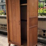 1950s wardrobe / closet in golden oak