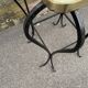 plant stand console plant stand side table Formica and metal